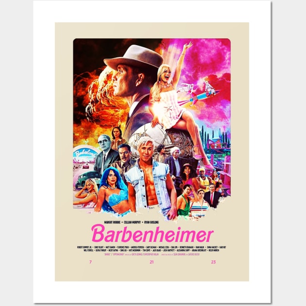 Barbie Oppenheimer Wall Art by Potato 8 Pixel